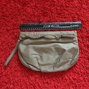 Dark sand colored Gap clutch